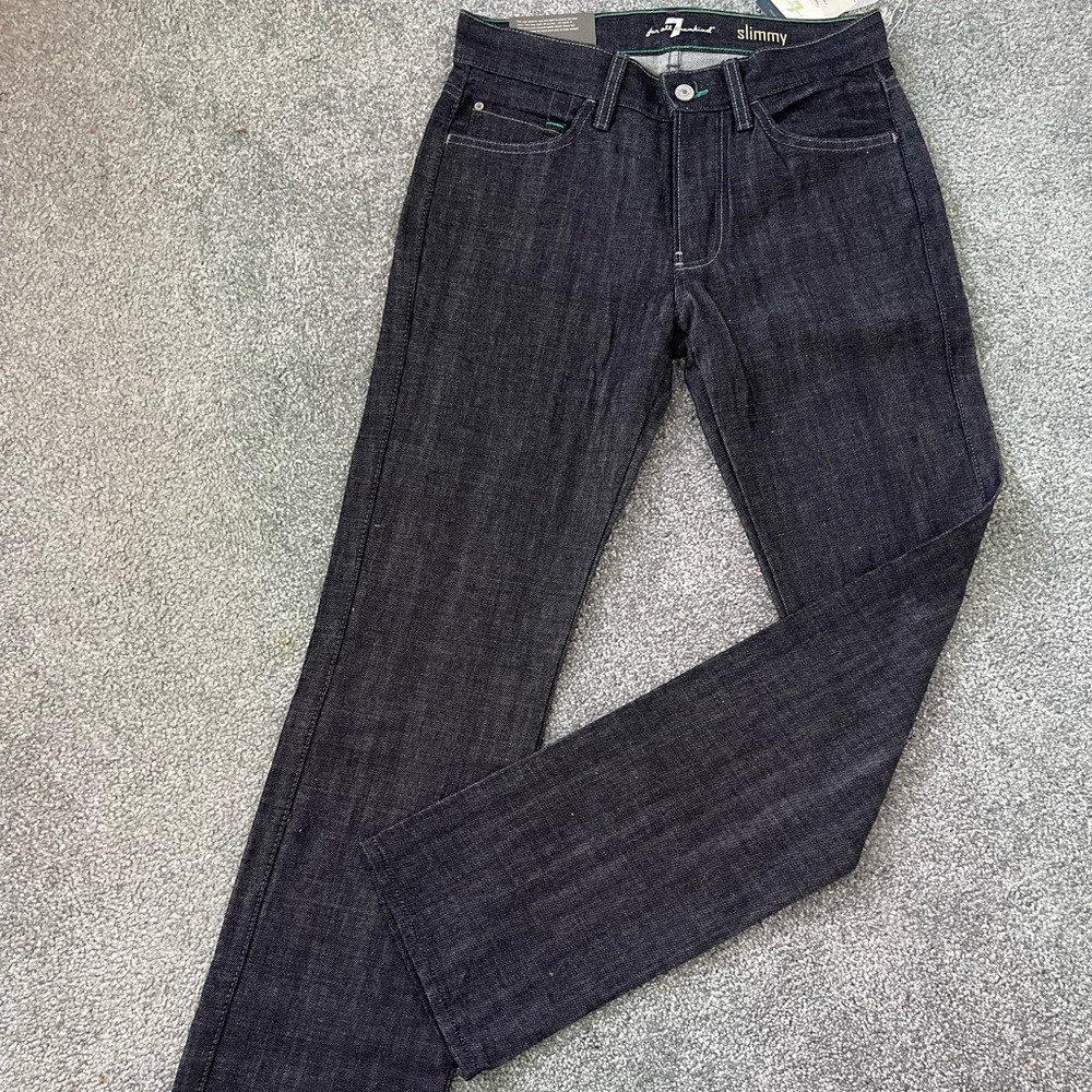 7 for all mankind slimmy slim straight leg jeans